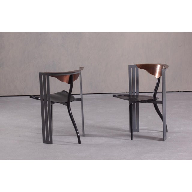 Metal Vintage Ota Otanek Chairs by Borek Sipek for Vitra, Germany, 1990s, Set of 2 For Sale - Image 7 of 14