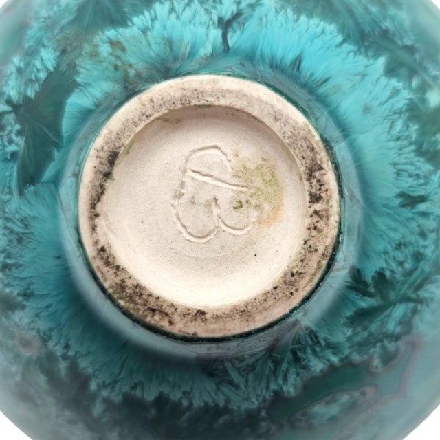 Jack Boydston Signed Crystalline Studio Teapot c.1948 5" For Sale - Image 17 of 18