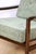Vintage Brown Wooden Armchair in Green-Olive Jeans Design from Z. Bączyk, 1970s For Sale - Image 4 of 9