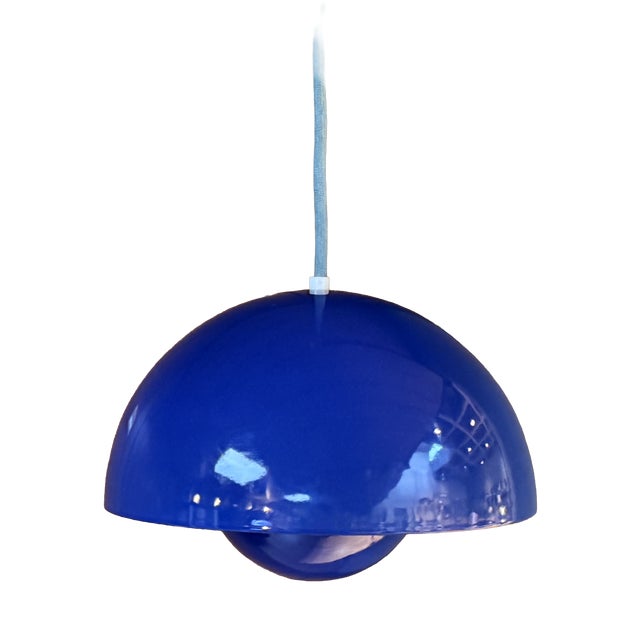 Flower Pot Pendant Lamp by Verner Panton for Louis Poulsen, Denmark, 1960s For Sale