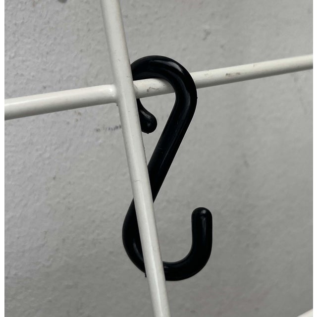 Mid-Century Modern German Minimalist White String Coat Rack, 1960s For Sale - Image 10 of 18