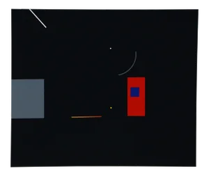 Geometric Abstract Serigraph VI by Robert Einbeck