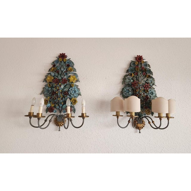 Large Vintage Ciani Firenze Wall Lamp, 1970s For Sale - Image 4 of 18
