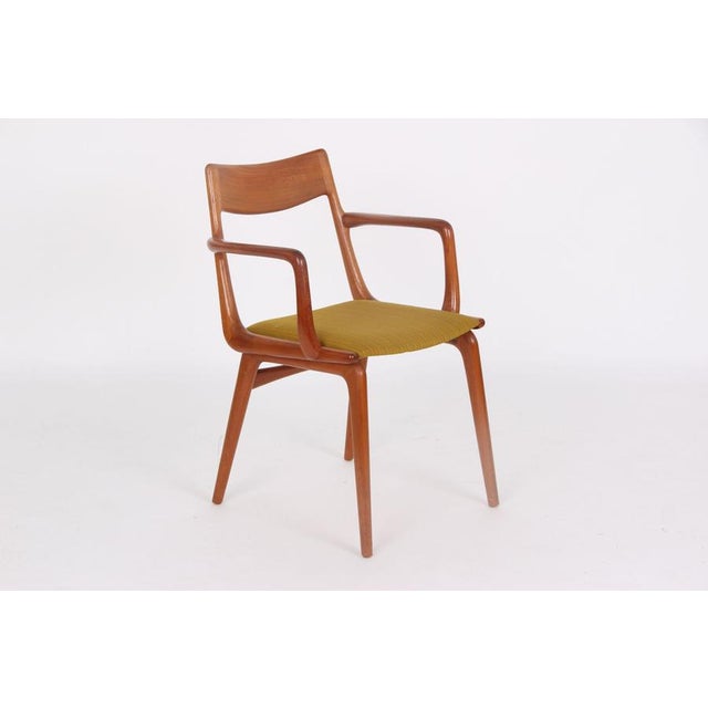 Slagelse Møbelværk Teak Boomerang Armchair by Alfred Christensen for Slagelse Møbelværk, 1950s For Sale - Image 4 of 12