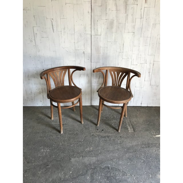 1930s Set of Bistro Chairs from Thonet, 1930s For Sale - Image 5 of 5