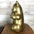 Vintage Mid-Century Brass Panda Bear Eating Bamboo Home Decor Heavy Statue For Sale - Image 4 of 14