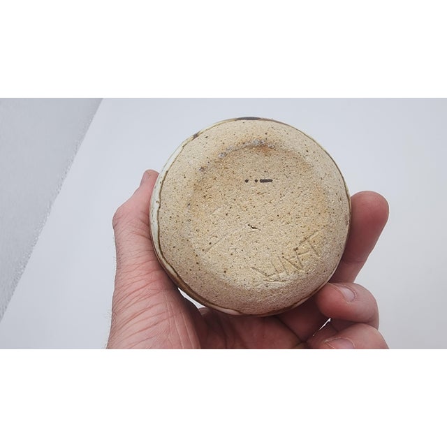 Mid-Century Modern Mid 20th Century Studio Pottery Corked Pot (Short) For Sale - Image 3 of 14