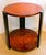 Contemporary 1990s Theodore Alexander Art Deco Style Round Wood and Glass Center / End Table For Sale - Image 3 of 9