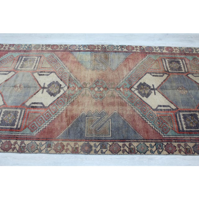 Mid-Century Modern Vintage Rug Runner - 46"x137.5" For Sale - Image 3 of 12