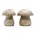 Large Late 20th Century Bronze Mushroom Bookends, a Pair For Sale