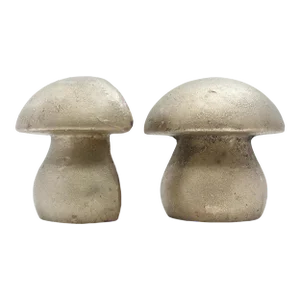 Large Late 20th Century Bronze Mushroom Bookends, a Pair