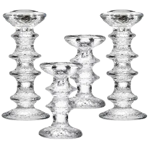 Candleholders by Timo Sarpaneva for IIttala, Set of 4