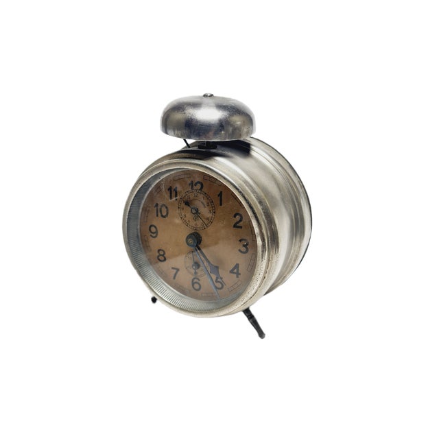 Art Deco German Clock from Fortwaegerle, 1930s For Sale - Image 4 of 11