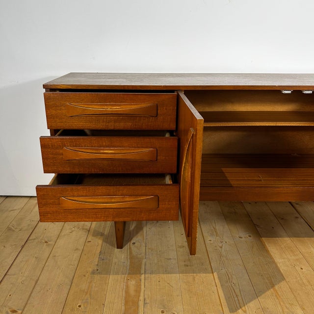 Brown Wooden Sideboard from Stonehill, 1960s For Sale - Image 8 of 14