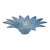 15" Vintage 1970s Lavorazione Arte Murano Powder Blue Splash Centerpiece Bowl For Sale