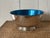 Vintage Revere style "Sons of Liberty" pedestal bowl with a brilliant blue enamel interior from Oneida! This absolutely...