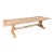 Large Bleached French Oak Dining Table For Sale