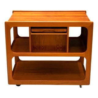 Rolling Bar Cart from Salin Furniture, Nyborg, Denmark, 1960s For Sale