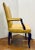 Baker Furniture Company Baker Modern Mustard Leather Arm Chair/Desk Chair For Sale - Image 4 of 6