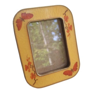 Enamel Butterfly Picture Photo Frame For Sale