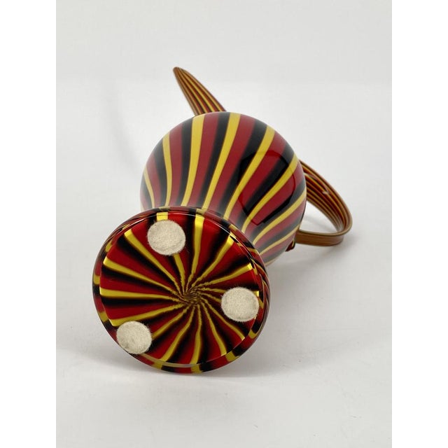 Italian Rigati Carafe in Murano Glass by Anna Gili for Salviati, 1997 For Sale - Image 14 of 18