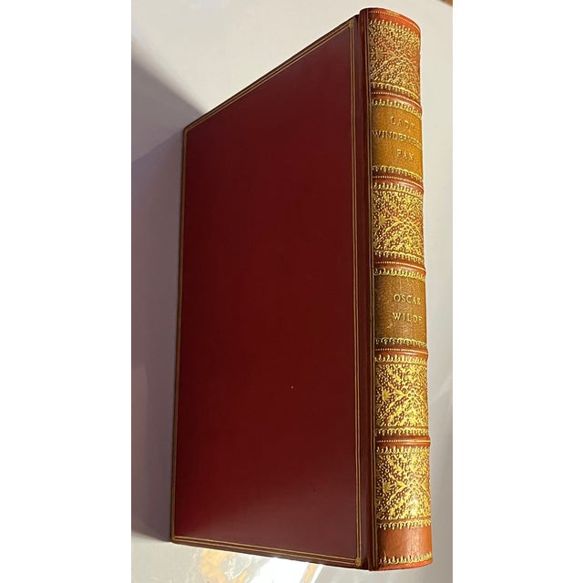 Fine Red Leather Binding - Lady Windermere's Fan - A Play About a Good Woman by Oscar Wilde, London 1908 For Sale In New York - Image 6 of 12