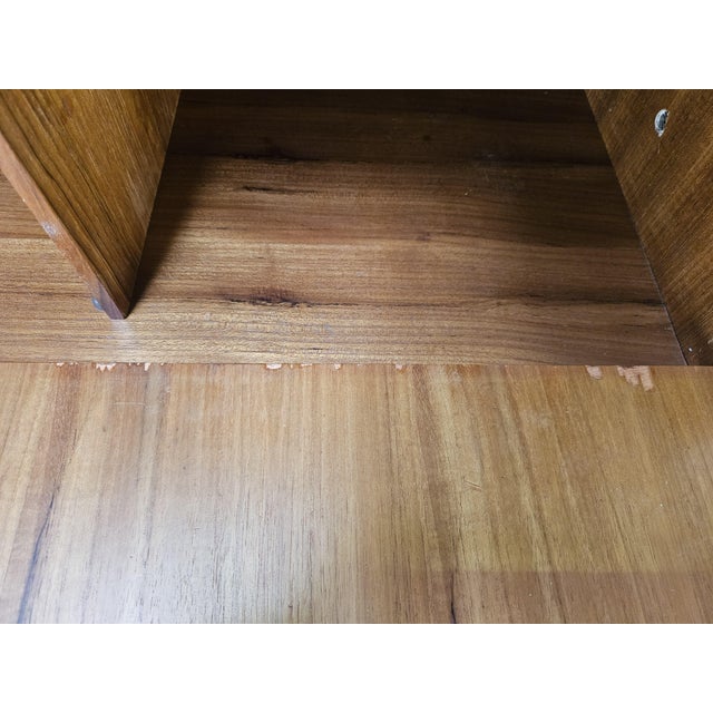 Swedish Teak Bookcase with Adjustable Brass Legs, 1960 For Sale - Image 16 of 18