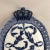Rare Limited Production Royal Copenhagen Porcelain Blue and White Plaque Dedicated To Queen Louise of Denmark on her 80th...