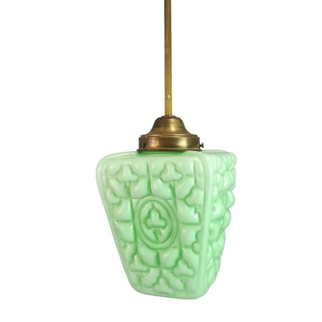 Irish Opaline Glass Lamp For Sale - Image 4 of 6