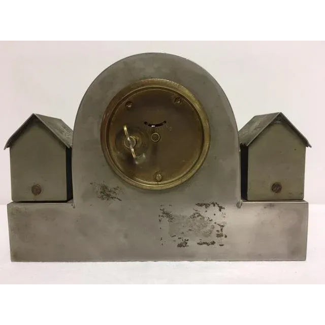 Antique Art Deco German Clock For Sale - Image 4 of 7