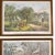 Vintage American Homestead seasonal landscape scenes by Currier & Ives. Each professionally framed in a 1” gold wood...