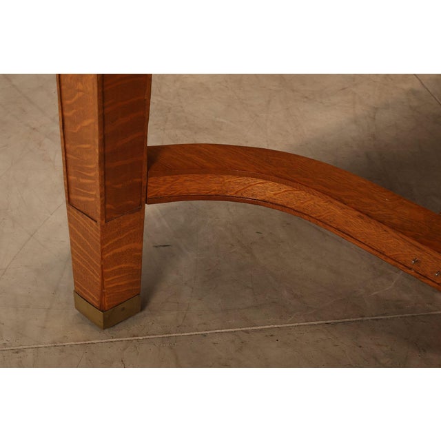 Arts & Crafts Style Large Oak Library Table For Sale - Image 14 of 18