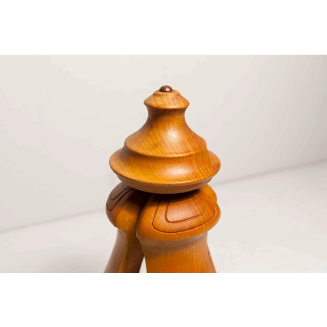 Solid Wood Table Lamp, 1960s For Sale - Image 12 of 18