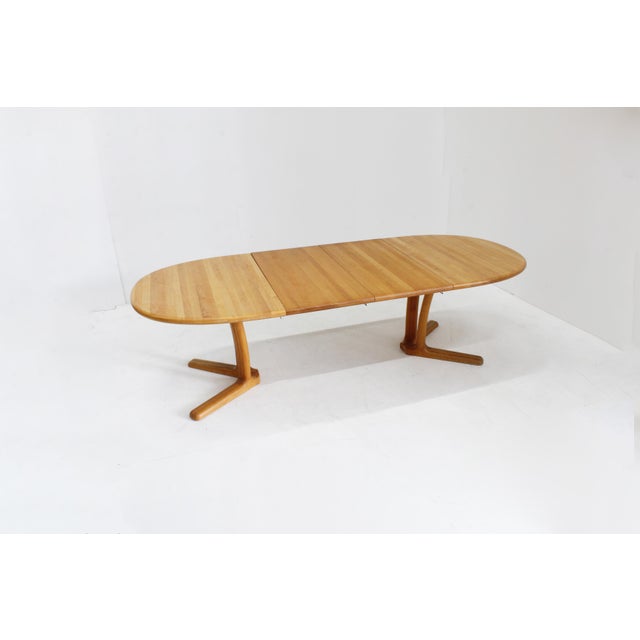 Vintage Danish Oval Extendable Dining Table from Dyrlund, 1960s For Sale - Image 8 of 9
