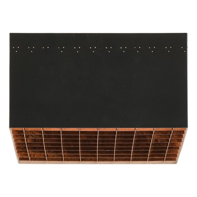 Flush Mount in Copper with Lacquer and Metal, 1960s For Sale