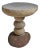 Outdoor Stacked River Rock Vintage Side Table Stool For Sale