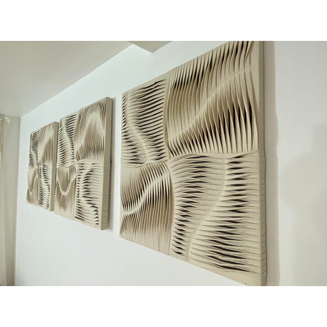 Milk and Chocolate, 2000s, Textile Artworks, Set of 3 For Sale - Image 4 of 17