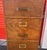 Brown Antique Quarter -Sawn Oak Four Drawres File Cabinet For Sale - Image 8 of 15