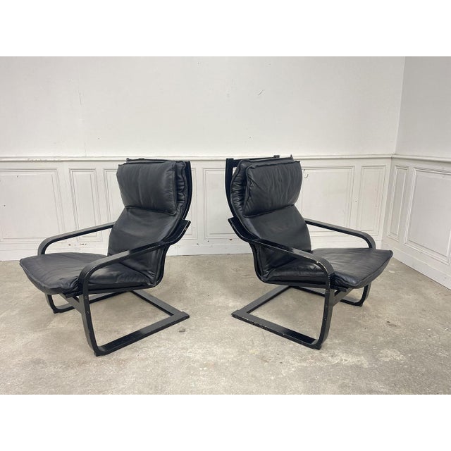Vintage Lounge Chairs from Ikea, 1980, Set of 2 For Sale - Image 3 of 11