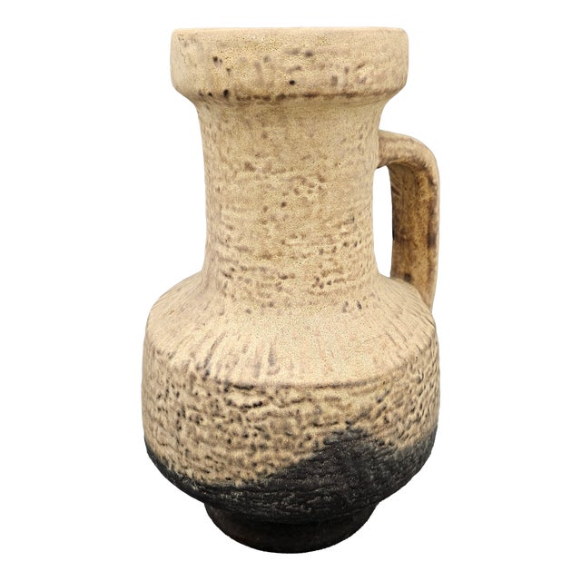 Ceramic Vase with Handle by F. Glatzle for Karlsruher Majolika, 1966 For Sale