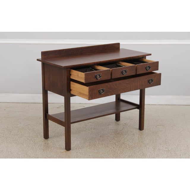 Stickley Stickley Mission Oak 4 Drawer Server For Sale - Image 4 of 16