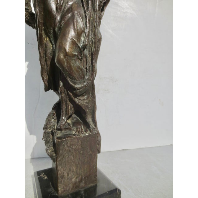 Italian Bronze Allegorical Figure by A. Stagliano Circa 1920 For Sale In New York - Image 6 of 16