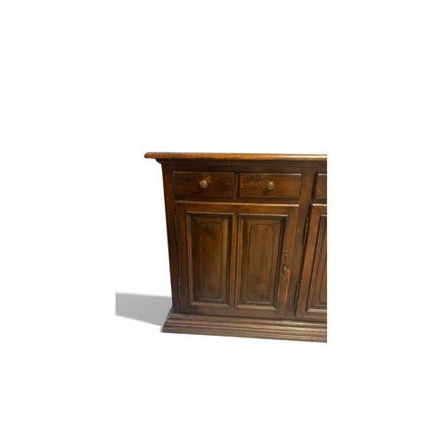 Wood Rustic Wood Sideboard with Drawers and Doors For Sale - Image 7 of 10