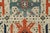 Tribal Rug & Kilim’s Tribal Rug with Orange and Blue Medallion and Geometric Patterns For Sale - Image 3 of 3