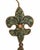 2000 - 2009 Set of 6 Embroidered & Beaded Tassel Ornaments in Teal, Bronze & Gold For Sale - Image 5 of 7