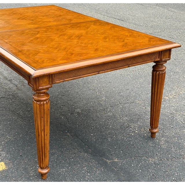 Tommy Bahama Tommy Bahama Island Estate Plantation “Grenadine” Dining Table With 2 Leaves For Sale - Image 4 of 12