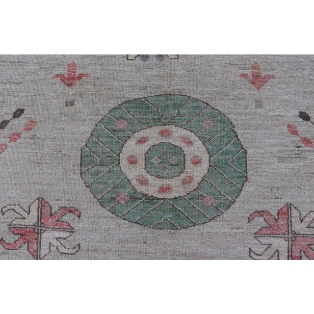 2020s Hand Knotted Colorful Khotan Rug by Keivan Woven Arts, 9'8" X 13'0 For Sale - Image 5 of 12