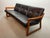 Mid-Century Modern Sofa in Teak with Black Leather Cushions by Sven Ellekaer for Komfort, Denmark, 1970s For Sale - Image 10 of 10
