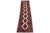 1980s Boho Chic Persian Hamadan Red/Brown Wool Runner Rug- 2'5'' X 9'1'' For Sale - Image 5 of 10