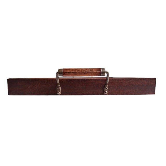 French Country Green Toile De Jouy Wood and Glass Tray, Antique Style, Large For Sale - Image 3 of 4